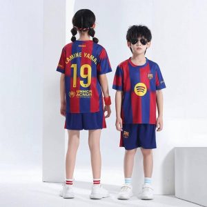 تیشرت شلوارک لامین یامال بارسلونا